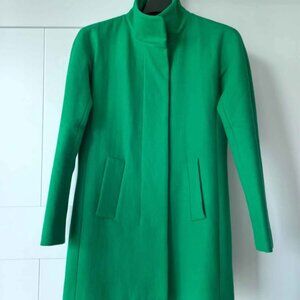 Jcrew Green Wool City Coat